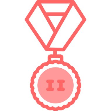 Madalya. Web simgesi basit illüstrasyon