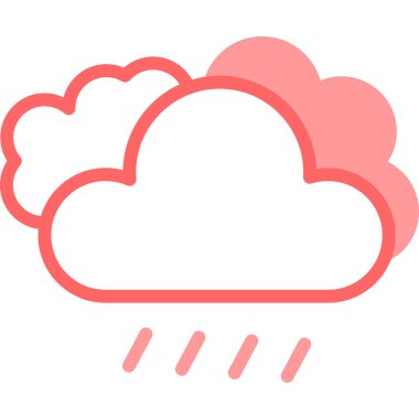 Bulut. Web simgesi basit illüstrasyon