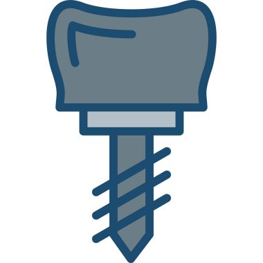 Tornavida. Web simgesi basit illüstrasyon