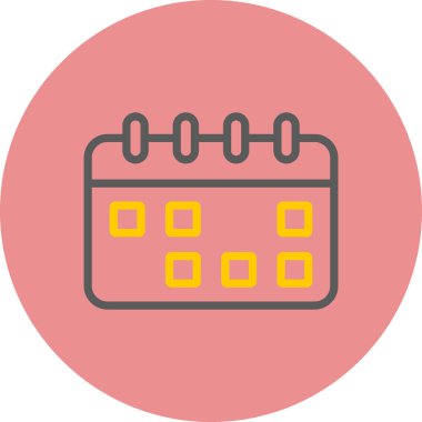 Takvim simgesi vektör illüstrasyonu