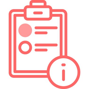 Kontrol listesi simgesi vektör illüstrasyonu