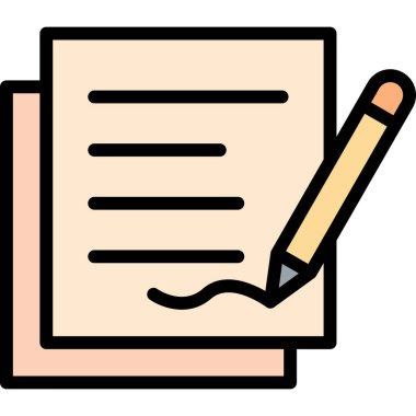 kağıt belge vektör simgesi