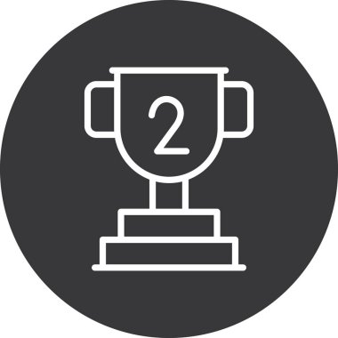 kupa simgesi soyut arkaplanda izole edildi