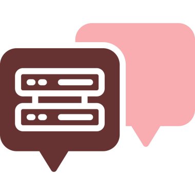 Sohbet simgesi vektör illüstrasyonu