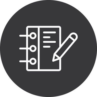 belge simgesi vektör illüstrasyonu