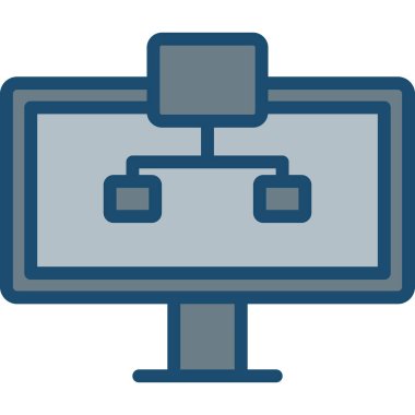 bilgisayar ekranı simgesi. vektör illüstrasyonu