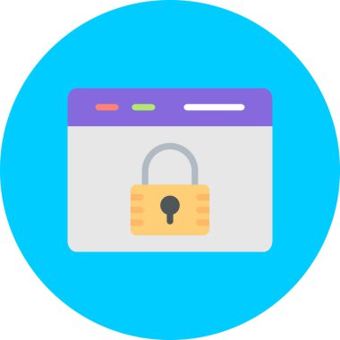 ikon vektör illüstrasyonunu kilitle