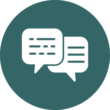 Konuşma baloncukları simgesi, vektör illüstrasyonu