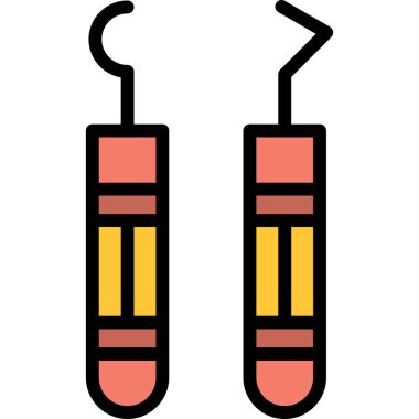 test tüpleri renk simgesi, vektör illüstrasyonu