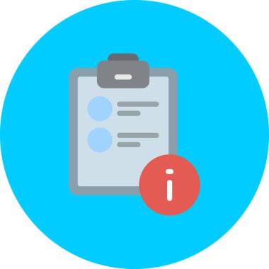 Bilgi web simgesi, vektör illüstrasyonu