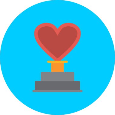 vektör sevgisi düz simgesi