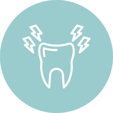 Diş. Web simgesi basit illüstrasyon