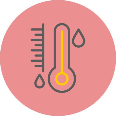 termometre simgesi vektör illüstrasyonu
