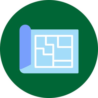 Belge. Web simgesi basit illüstrasyon