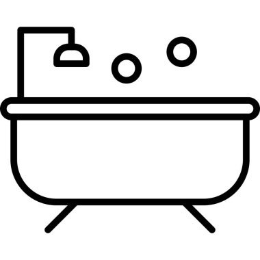 Banyo simgesi, vektör çizimi