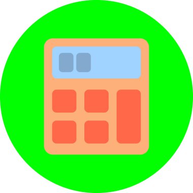 hesap makinesi simgesi vektör illüstrasyonu