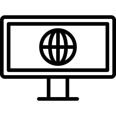 genel web simgesi, basit illüstrasyon