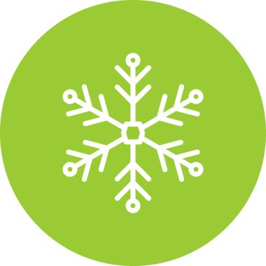 kar simgesi, vektör illüstrasyonu