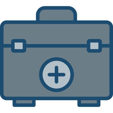 tıbbi yardım kiti vektör simgesi