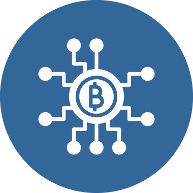 bitcoin. Web simgesi basit illüstrasyon