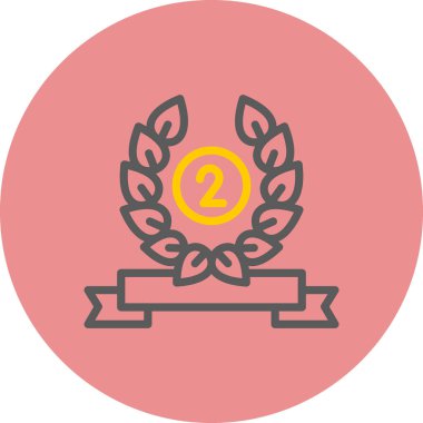 Kupa. Web simgesi basit illüstrasyon