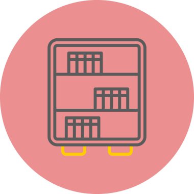 Depo simgesi vektör illüstrasyonu