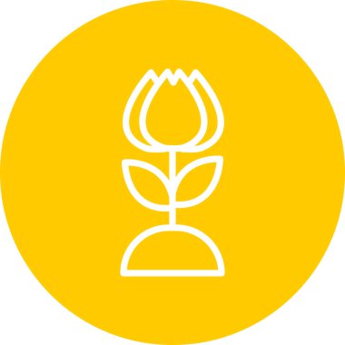 Bitki simgesinin vektör illüstrasyonu