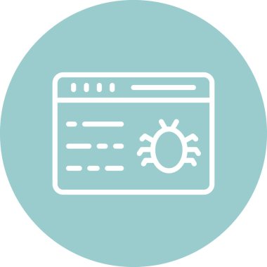 Web sayfası ikon vektör illüstrasyonu