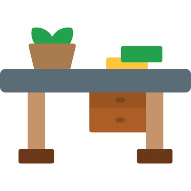 Masa. Web simgesi basit tasarım