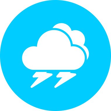 Bulut. Web simgesi basit illüstrasyon