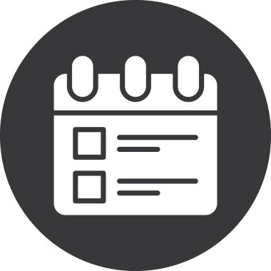 Takvim simgesi vektör illüstrasyonu