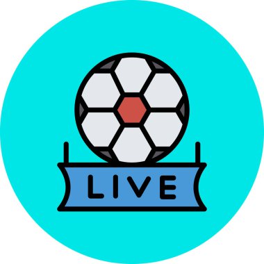 Bir top simgesinin vektör illüstrasyonu