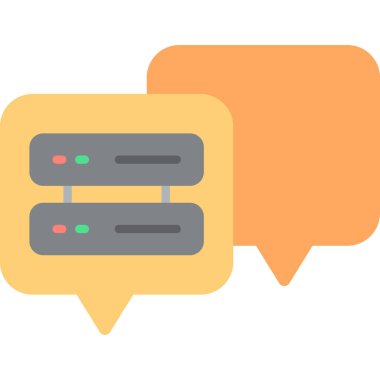 sohbet web simgesi basit tasarımı