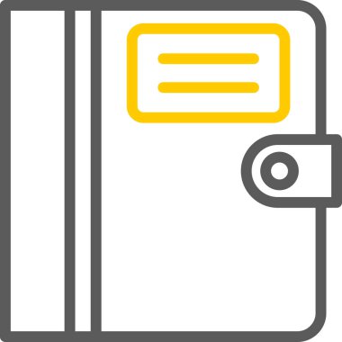 kitap web simgesi, basit vektör