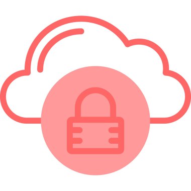 Bulut hesaplama simgesi vektör illüstrasyonu