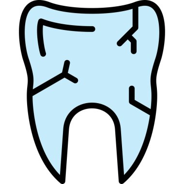 Diş. Web simgesi basit illüstrasyon