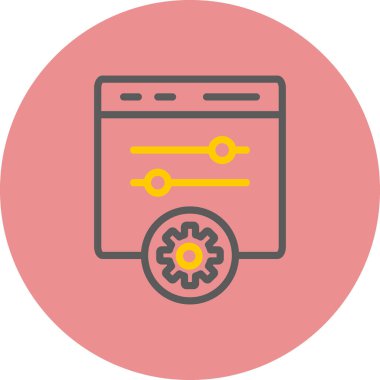 Modern simge vektör illüstrasyonu ayarlanıyor