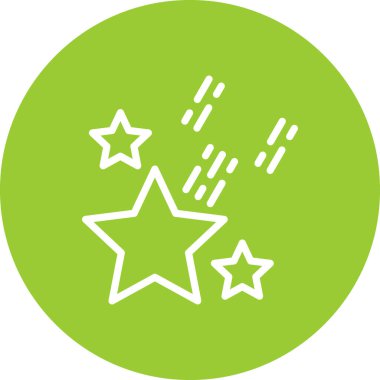 Yıldız simgesinin vektör illüstrasyonu