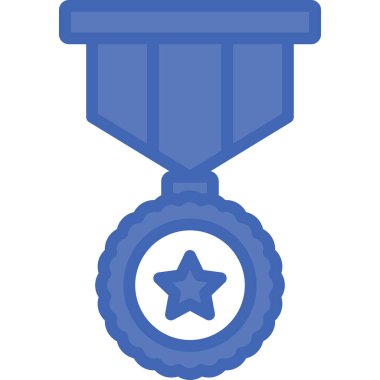 Madalya. Web simgesi basit illüstrasyon