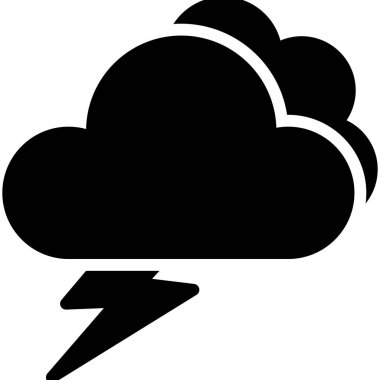 bulut hava vektörü simgesi