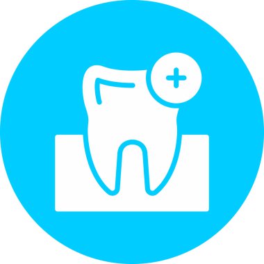 dişçi simgesi modern illüstrasyon