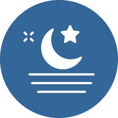 Ay simgesi, vektör illüstrasyonu