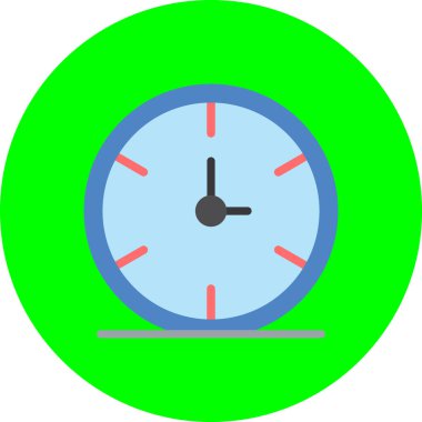 Saat. Web simgesi basit illüstrasyon