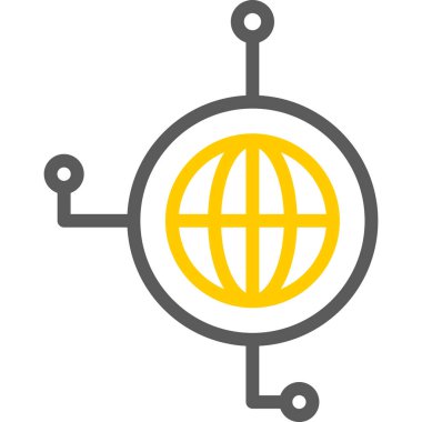 Ağ web simge vektör çizim