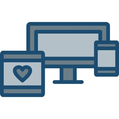 Sevgi mesajlı dizüstü bilgisayar