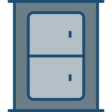 kapı simgesi vektör illüstrasyonu