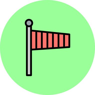 Bayrak. Web simgesi basit illüstrasyon