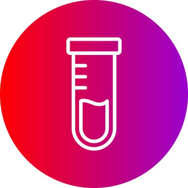 Test tübü simgesinin vektör illüstrasyonu