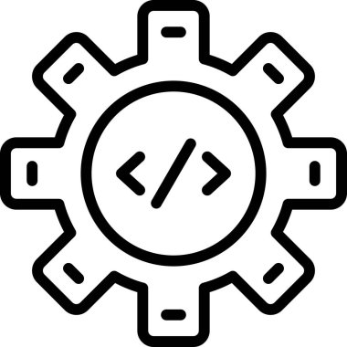 Geliştirme ayarı simgesi ana hat biçiminde