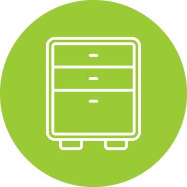 Modern b 'nin vektör illüstrasyonu çekmece simgesinden yoksun